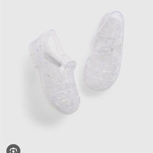 GAP Clear floral jelly shoes